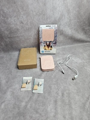 HP Sprocket 200 Pink Instant Photo Printer Bluetooth Faulty Lines In Prints Read - Image 1 of 4