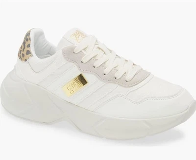 Roberto Cavalli Class White Jilly Sneaker Women's Size 9 - Image 1 of 4