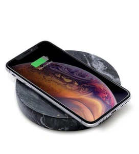 NEW Eggtronic Marble Stone 10W Fast Smartphone Charger QI Wireless Phone Charger - Zdjęcie 1 z 8
