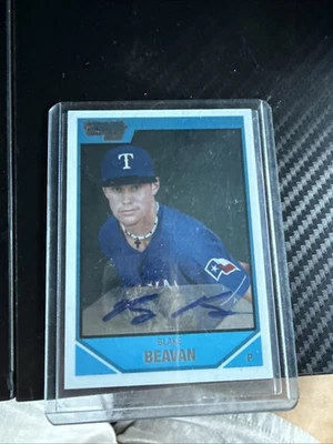 2007 Bowman Draft Pick Prospects Chrome Draft Pick Rookie Autograph Blake Beavan - Image 1 of 2