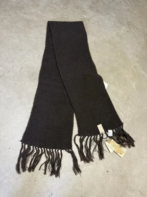 Deadstock NWT Vintage 70s Miss Pendleton Brown Wool Fringe Scarf - Image 1 of 4