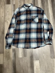 Eddie Bauer Flannel Shirt Mens Large Classic Multicolor Plaid Button Up - Picture 1 of 7