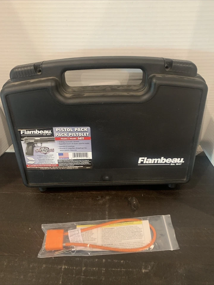 Flambeau Safe Shot 1411 Pistol Pack Case 14" With Gun Lock - Image 1 of 4