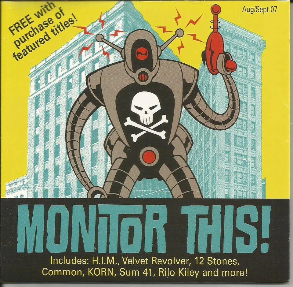 PROMO CD w/ H.I.M. him BRYAN FERRY Yellowcard KORN Velvet Revolver SUM 41 2007  - Image 1 of 1