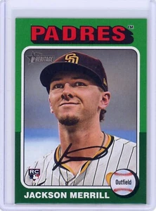 2024 Topps Heritage High Number Jackson Merrill RC #689 Green Border - Padres - Picture 1 of 2