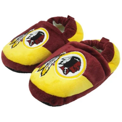Zapatillas deslizables Washington Redskins NFL para niños en bloques de colores talla pequeña (8/9) - nuevas con etiquetas Foto 1 de 4