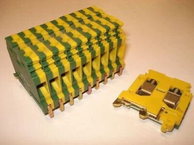 Entrelec LOT OF 10, 5114-M6/8P Ground Bonding Terminals NSNP - Image 1 of 4