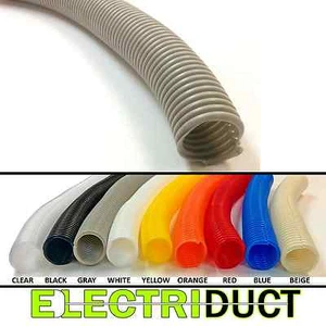 Split Wire Loom Flex Tubing Cable Conduit Polyethylene - Size & Color Options - Picture 1 of 11