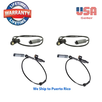 4 X Sensor de velocidad de rueda ABS delantero y trasero izquierdo derecho BMW 318 320 323 325 328 M3  Foto 1 de 4