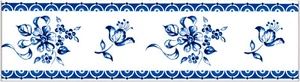 Fliesen Delfter Art, Bordüre - Fliesen - Delft - Niederlande" 20x5cm neu! - Picture 1 of 2