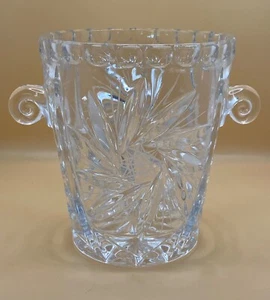 Vintage American Cut Crystal Co. Pinwheel Pattern Ice Bucket - Picture 1 of 5