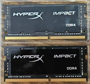 Kingston Hyper X Impact DDR4 16GB Kit (2 x 8GB) HX424S14IB/8 SODIMM Laptop RAM - Picture 1 of 2