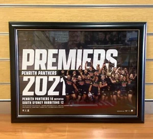 Penrith Panthers 2021 NRL Premiers Framed Limited Edition SportsPrint with COA - Picture 1 of 12