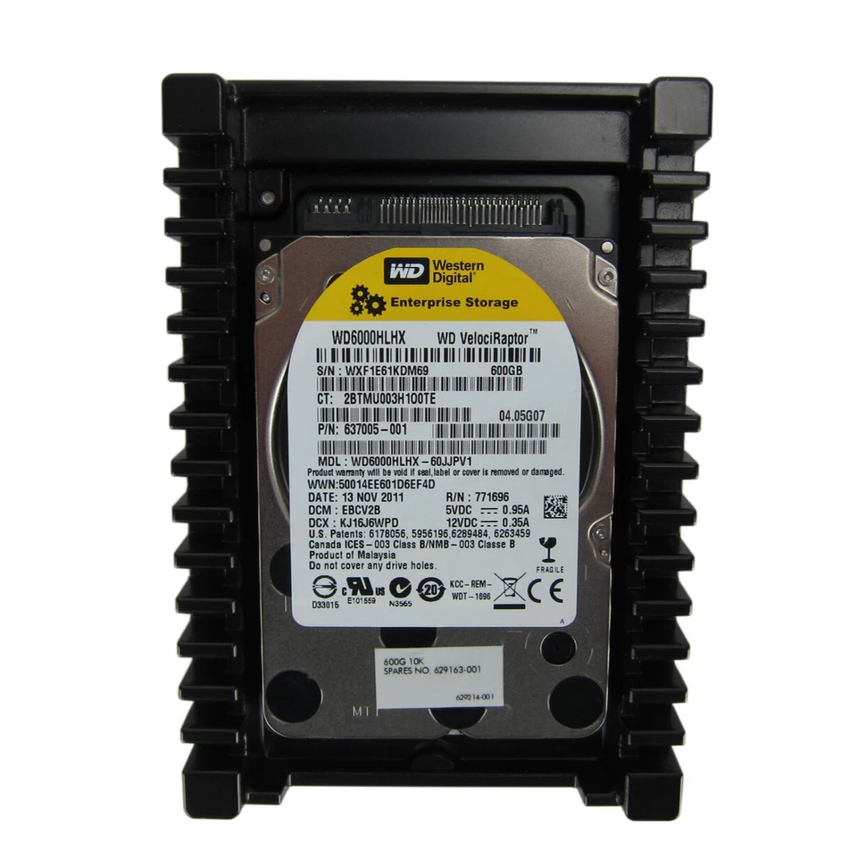 HP 600GB 10K RPM SATA 3.5" Hard Drive WD6000HLHX 637005-001 - Image 1 of 2