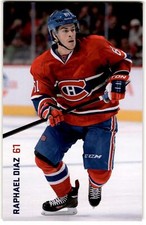 2013-14 Montreal Canadiens Postcards Raphael Diaz #NNO
