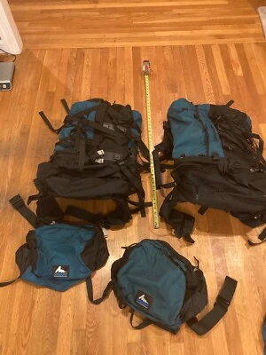 Dos mochilas de senderismo Gregory paquete paquete marco interno expedición Foto 1 de 4