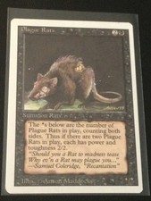 Plague Rats MTG Card - Revised Edition