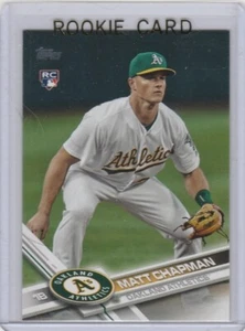 MATT CHAPMAN ROOKIE CARD 2017 Topps Update BASEBALL RC Oakland A's Star! - Photo 1/2