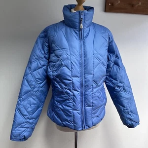Columbia Jacket Size Medium Blue Zip Up Down Filled Zipped Pockets Outdoors - Picture 1 of 11