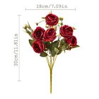 Artificial Roses Bouquet 6 Heads Realistic Appearance Long Lasting Use