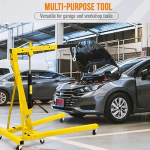 Engine Lift 2Ton Engine Hoist with Lever,Folding HeavyDuty Shop Crane Hoist Lift - Picture 1 of 8