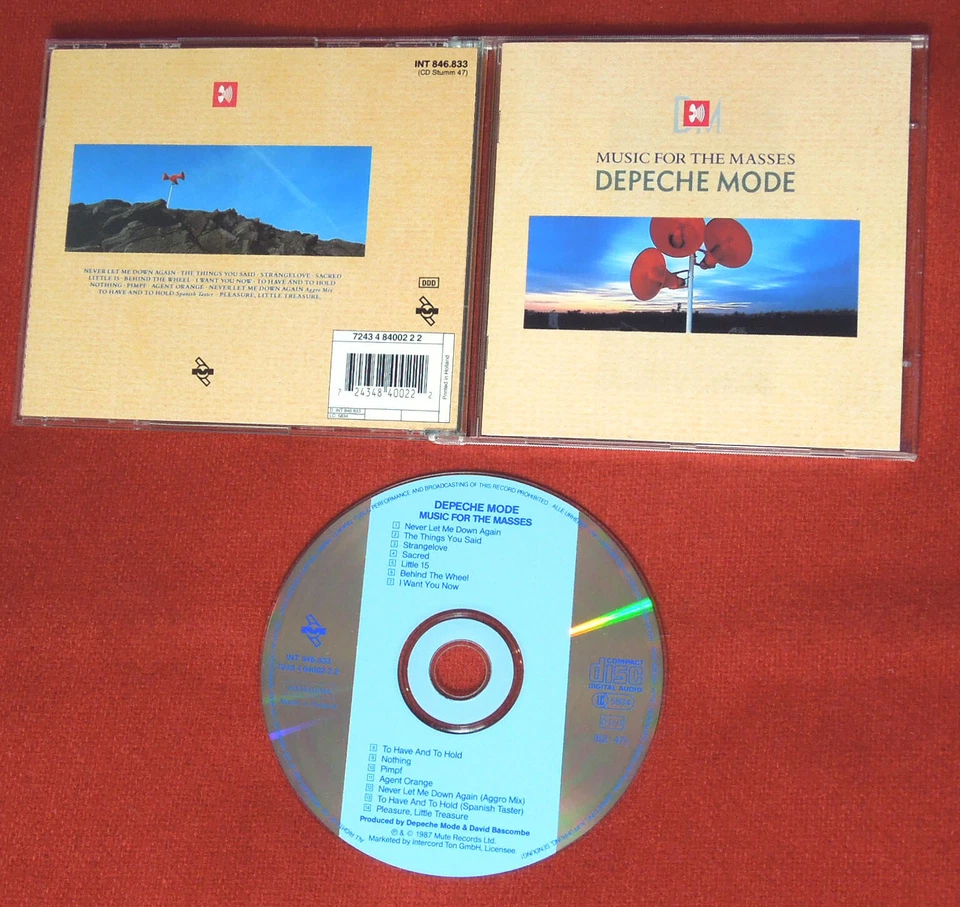DEPECHE MODE Music For the Masses CD TOP oop early press BLUE STRIPE 1987 Gothic - Bild 1 von 1