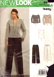 Neu Look Muster 6402 ~ lang- oder kurzärmelige Oberteile und Hosen gestrickt - Bild 1 von 4
