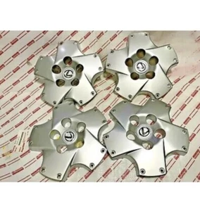 4 LEXUS SC430 SILVER WHEEL CAP GREAT UPGRADE TWIST STYLE NICE 2002-2010 - Picture 1 of 5