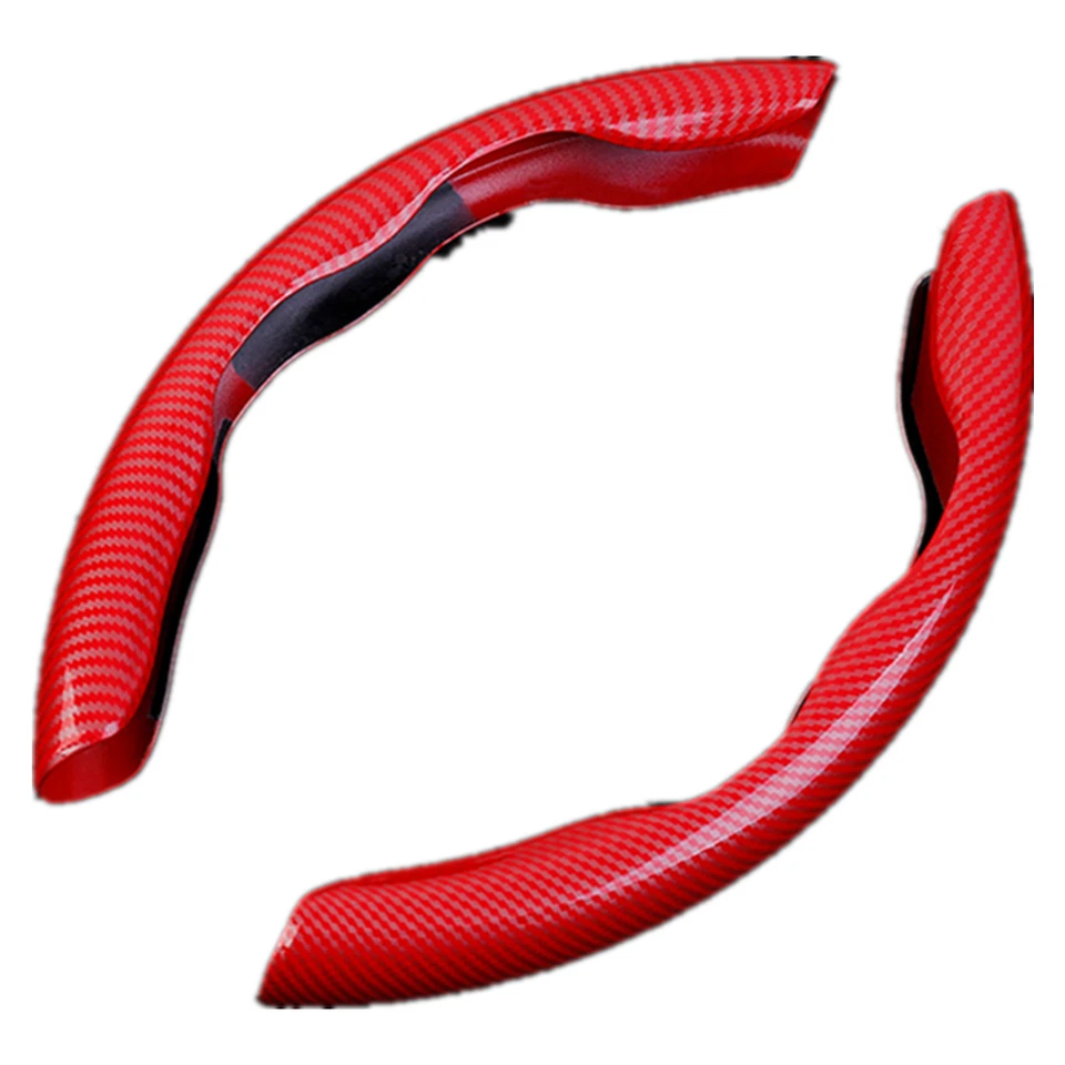 Car Steering Wheel Booster Non-Slip Cover Carbon Fiber Look Accessory Accessory - Image 1 of 4