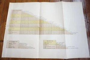 1892 North Eastern Railway Distance Diagram Chart Darlington Saltburn - Picture 1 of 5