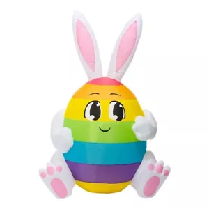 Easter Rabbit Egg Bunny Inflatable Lighted w/Air Fan for Party Yard Indoor Decor - Picture 1 of 3