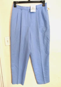 Talbots Womens Pants 12 Blue Stretch Trousers Dress Pockets Office Career Work - Picture 1 of 4