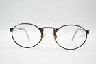 Vintage Menia 338 Schwarz Mehrfarbig Oval Brille Brillengestell eyeglasses NOS