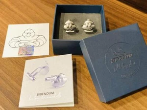Bibendum Cufflinks Michelin Man 2018 Limited Edition 200 Metal With Box Used - Picture 1 of 10