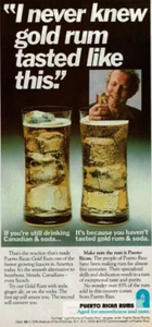 1980 Vintage Print Ad Puerto Rican Rums I never knew gold rum tasted like this - Picture 1 of 2