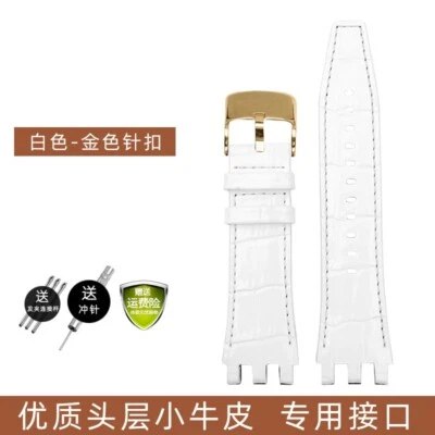 Correa de reloj de cuero genuino para Swatch SVGK403/402 SVGB400 para hombre correa de reloj de 22 mm Foto 1 de 4