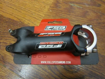NOS FSA OS 99 1 1/8 x 100 x 31.8 x 6 DEGREE RISE THREAD-LESS STEM - BLACK - Image 1 of 3