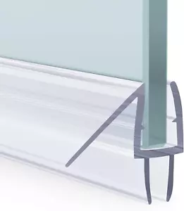 Shower Door Bottom Seal for 1/4 Inch Glass 47.25 Inches (15.75 Inches * 3), 3 Se - Picture 1 of 12