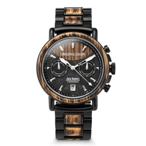 BRAND NEW MENS ORIGINAL GRAIN CHRONO 44mm JACK DANIEL’S COLLAB WATCH COLLECTION - Picture 1 of 13