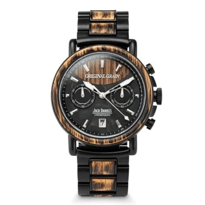BRAND NEW MENS ORIGINAL GRAIN CHRONO 44mm  JACK DANIEL’S COLLAB WATCH COLLECTION - Image 1 of 4