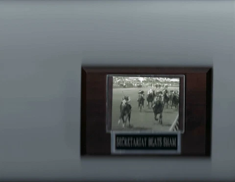 SECRETARIAT BEATS SHAM PLAQUE HORSE RACING Cover