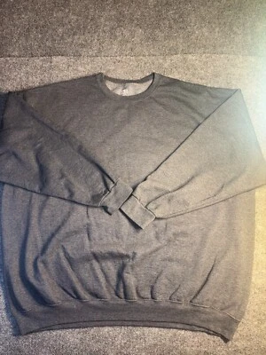 Athletic Works Sweatshirt Men's 4XL Gray Heather Fleece Lined Raglan Sleeve — 第 1/4 张图片