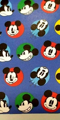 Disney Mickey Mouse Fleece Throw Plaid Polaire  - 50X50 - Image 1 of 4
