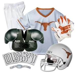 Texas Longhorns Kids NCAA 8pc Deluxe Football Uniform Set, Medium - Picture 1 of 17