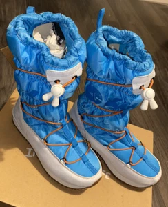 Stivali da neve invernali blu hi tech per bambini taglia UK3 - Foto 1 di 10