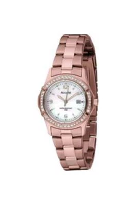 Accurist Ladies Stone Set PVD Rose Gold 30mm Watch LB1545 - Picture 1 of 1
