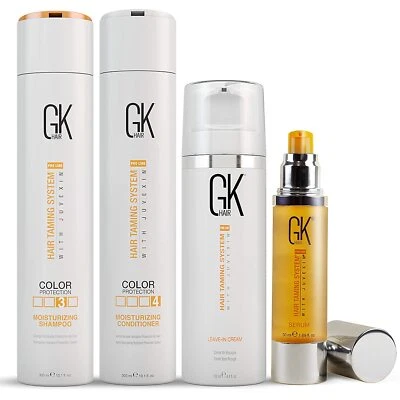 GK Hair Moisturizing shampoo and conditioner Set with serum and  leave in cream - Image 1 of 4