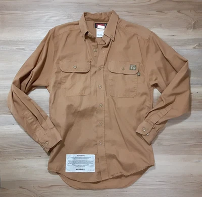 Camisa para hombre Wolverine FR manga larga abotonada resistente al fuego talla S pequeña Foto 1 de 4