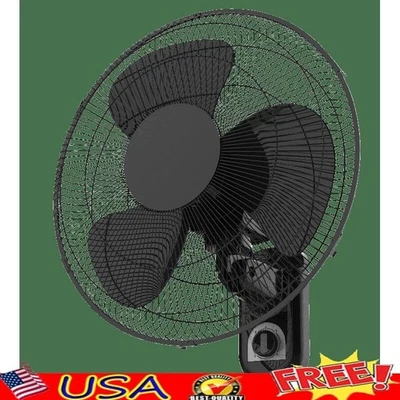 3 скорости 16 дюймов колеблющийся настенный вентилятор промышленный прочный внутреннее охлаждение новый - Изображение 1 из 4