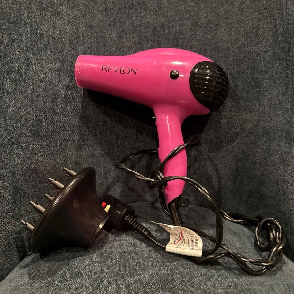 Revlon RVDR5036EME 1875W Ionic Hair Blow Dryer - Pink-tested - Works - Image 1 of 4